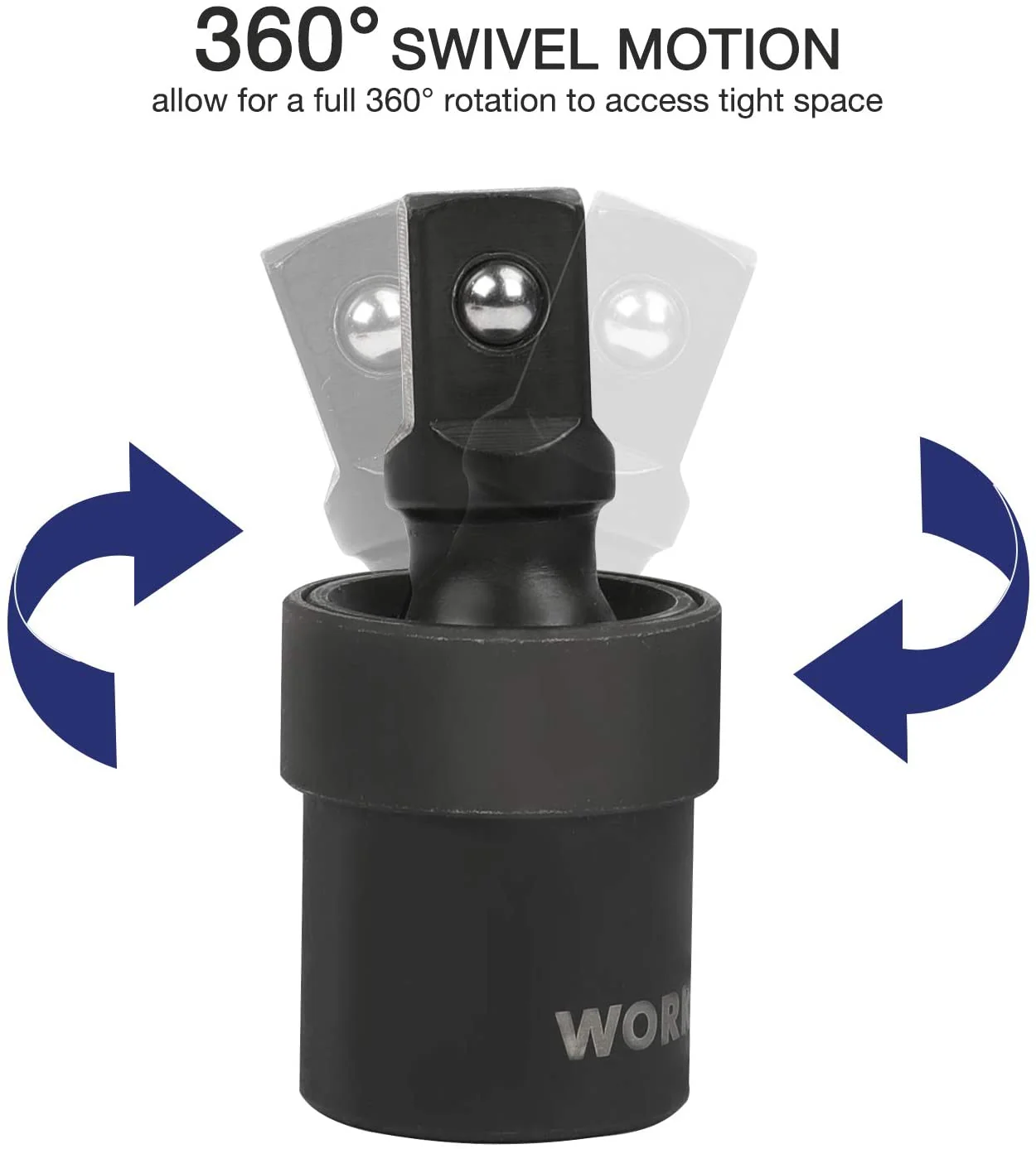 WORKPRO 55 Pcs 1/2" Drive Impact Socket Set with Extension Bars, Premium Cr-V Steel, SAE and Metric Sockets with Enhanced Storage Case - Image 5