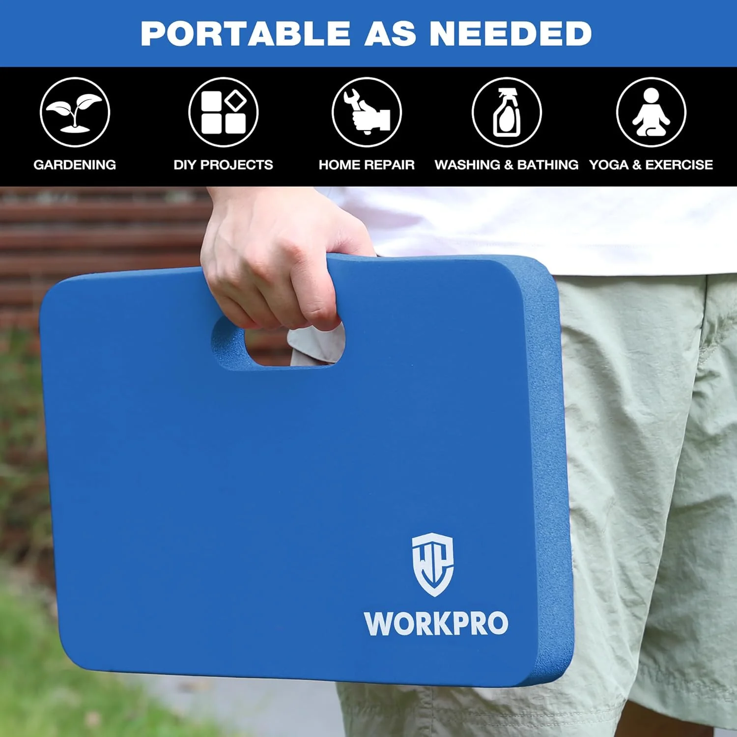 WORKPRO 2-Pack Extra Thick Kneeling Pad for Gardening, Bathing Baby & Workout Supplies - Image 15
