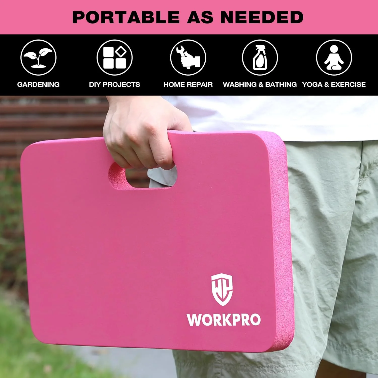 WORKPRO 2-Pack Extra Thick Kneeling Pad for Gardening, Bathing Baby & Workout Supplies - Image 23
