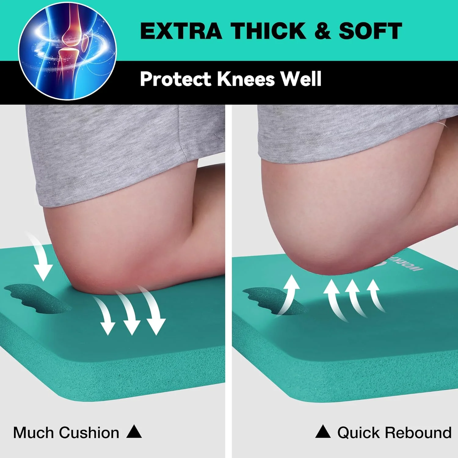 WORKPRO 2-Pack Extra Thick Kneeling Pad for Gardening, Bathing Baby & Workout Supplies - Image 30