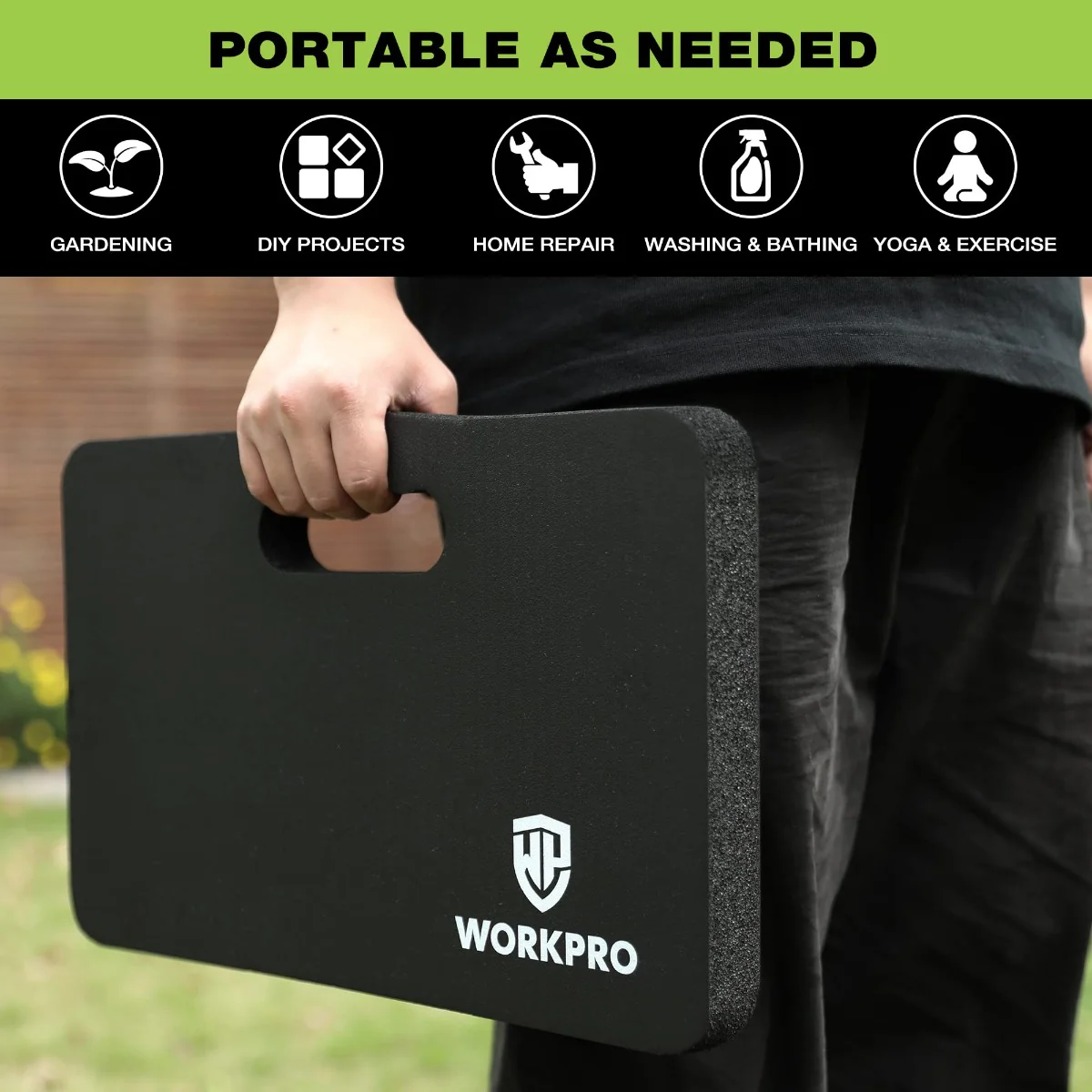 WORKPRO 1-Pack Extra Thick Foam Kneeling Pad, 17.5 x 11 x 1.5 in - Image 7