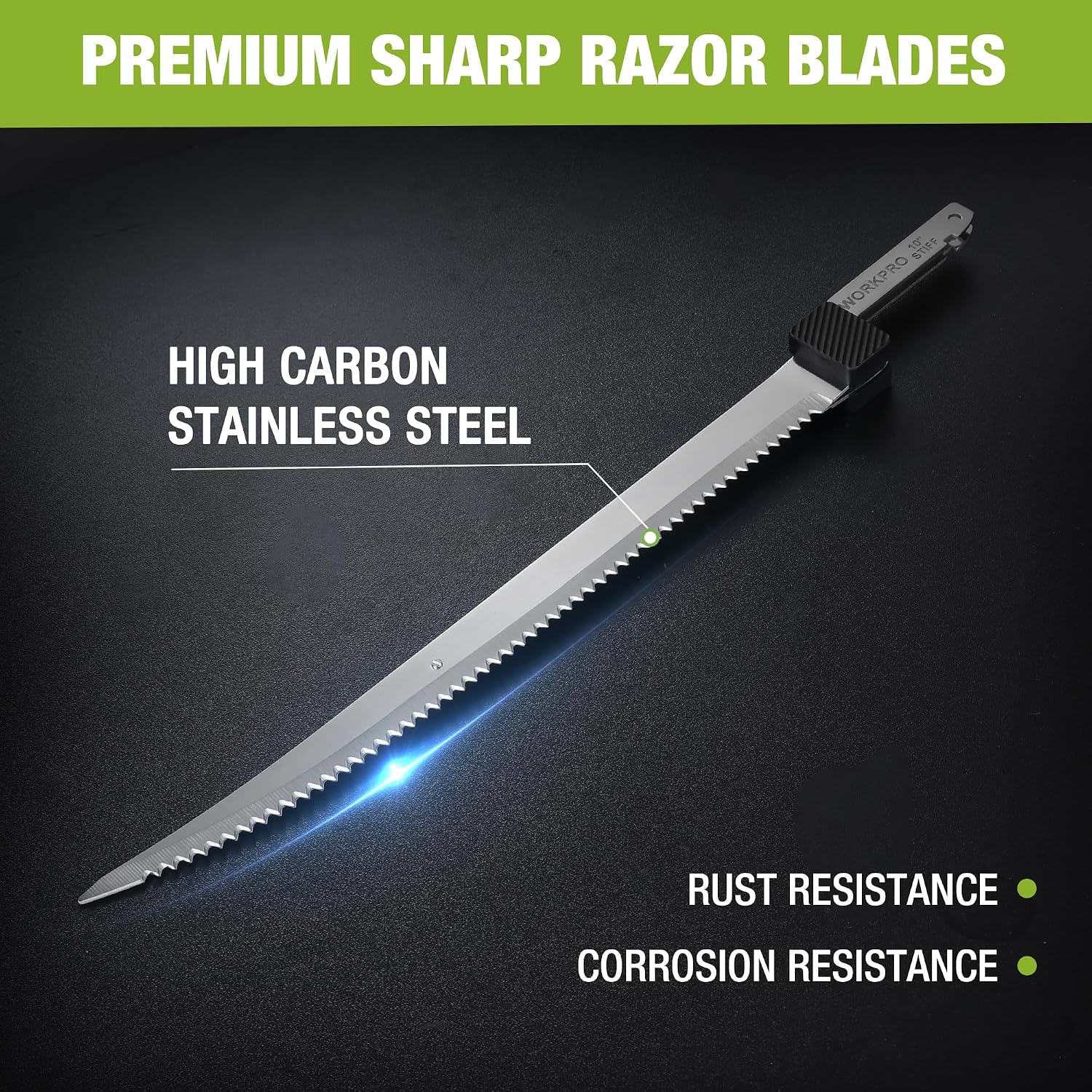 WORKPRO 10" Replacement Blades Only for 12V Cordless Electric Fillet Knife (W125223AH) - Image 3