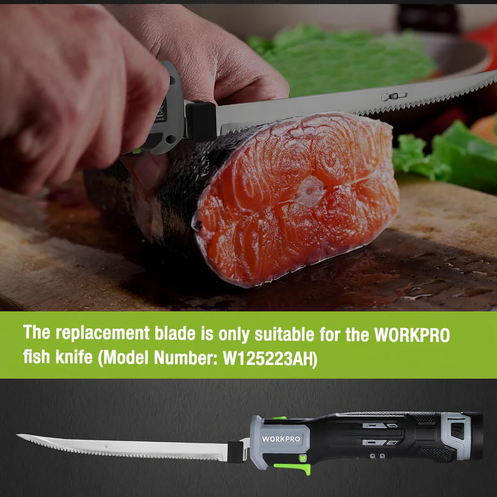 WORKPRO 10" Replacement Blades Only for 12V Cordless Electric Fillet Knife (W125223AH) - Image 4