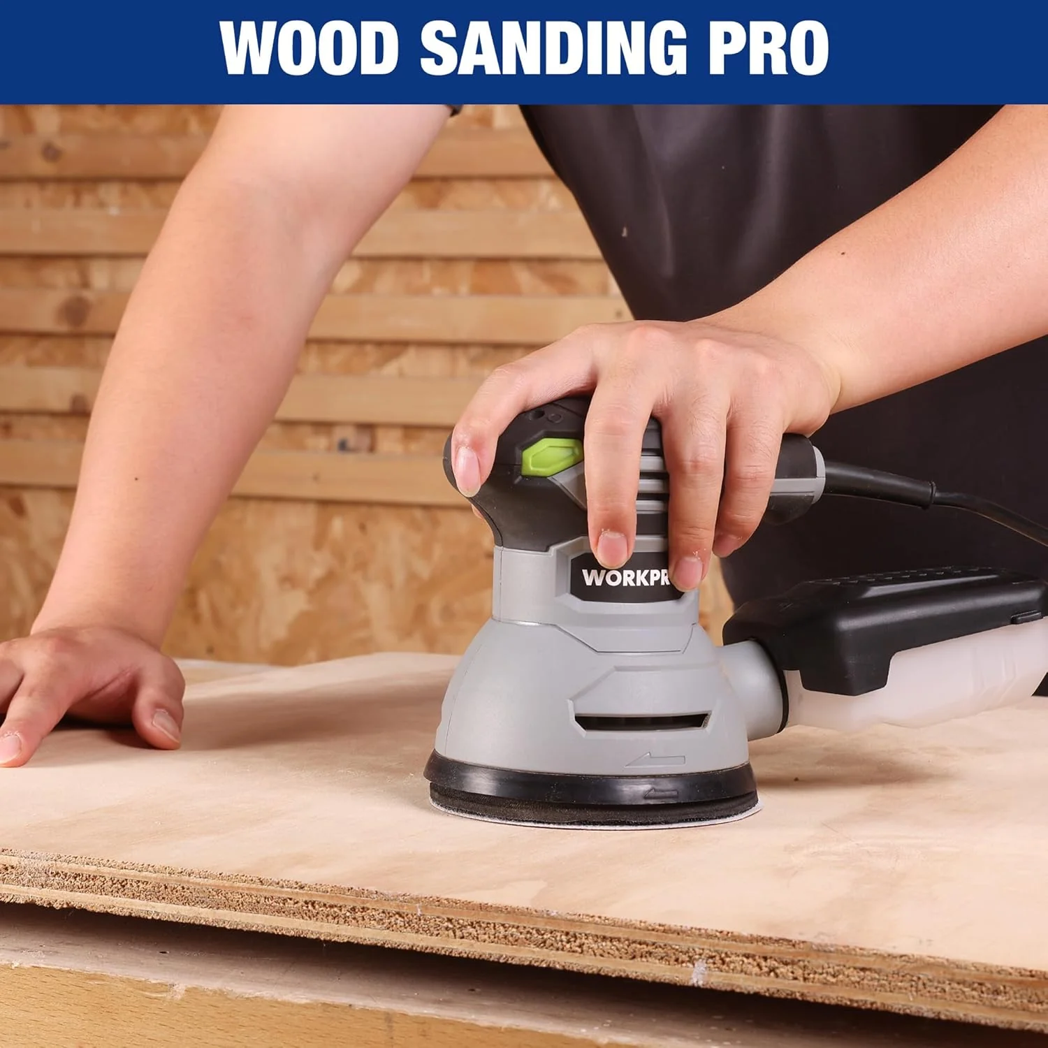 WORKPRO 100-Piece 180 Grit Sanding Discs - 5-Inch 8-Hole Hook and Loop Sandpaper for Random Orbital Sander (Not for Oscillating Tools or Mouse Sander) - Image 8