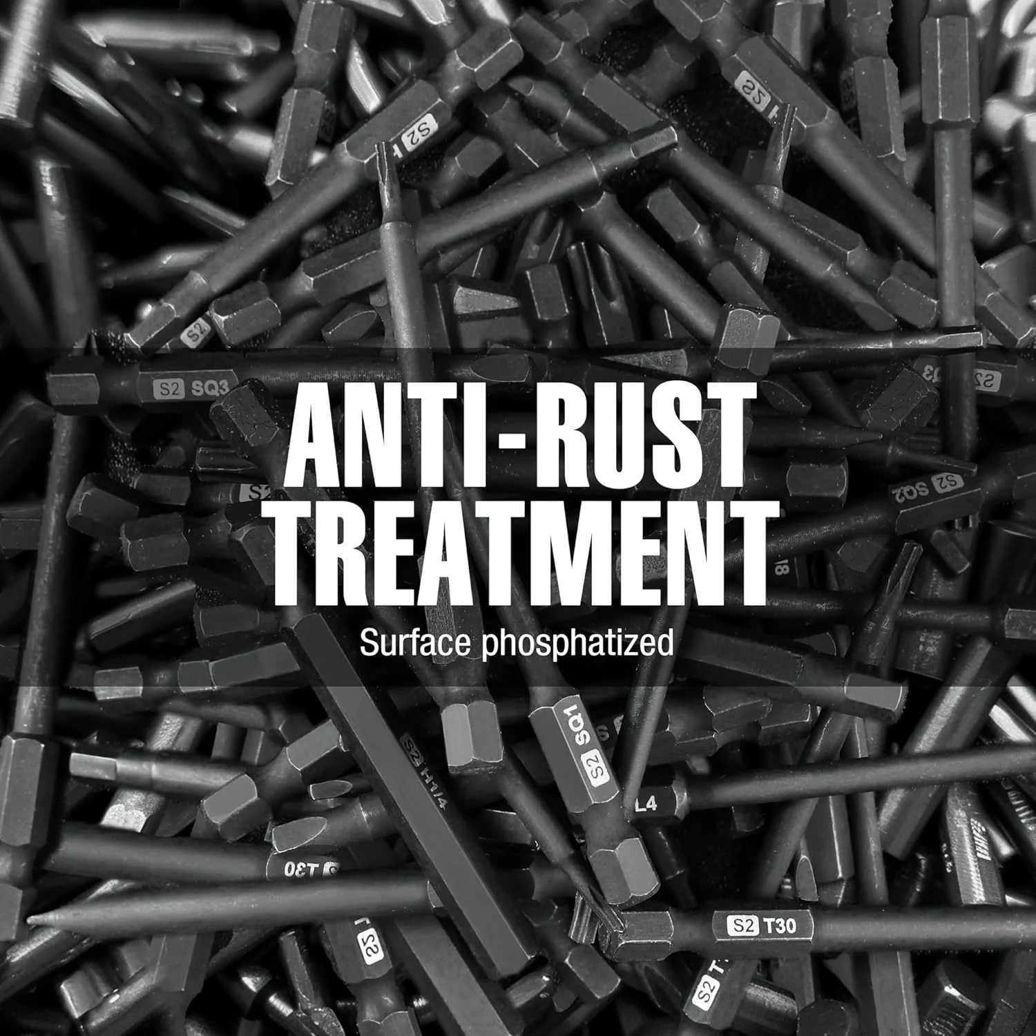WORKPRO 10pcs Slotted Phillips Screwdriver Bit Set, CNC Machined S2 Steel Magnetic Screwdriver Bits Set, 1/4 Inch Hex Shank Driver Bits, 2.3 Inch Long Screwdriver Bits Set with Storage Box - Image 6