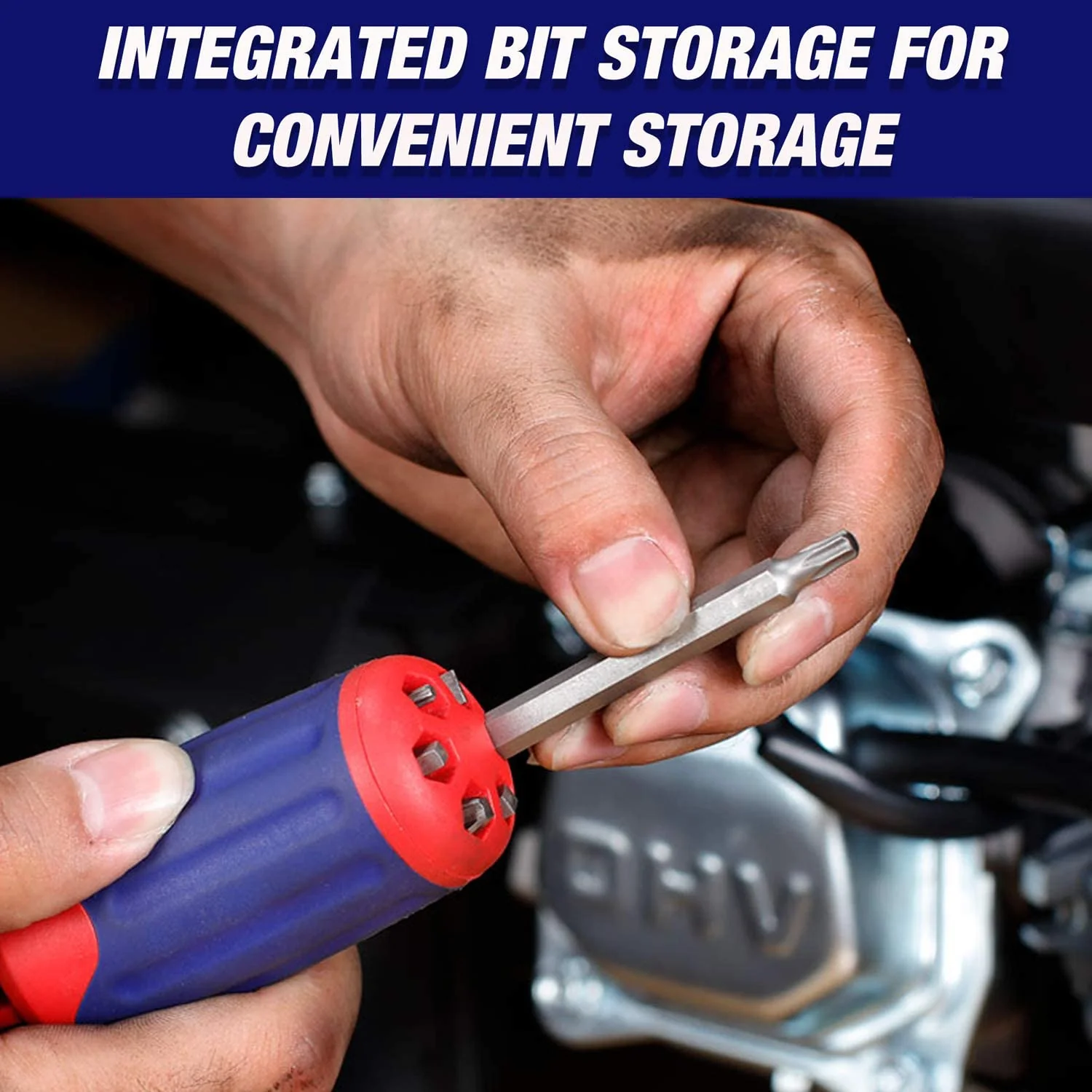 WORKPRO 12-in-1 Ratcheting Multi-Bit Quick-load Mechanism Screwdriver - Image 5