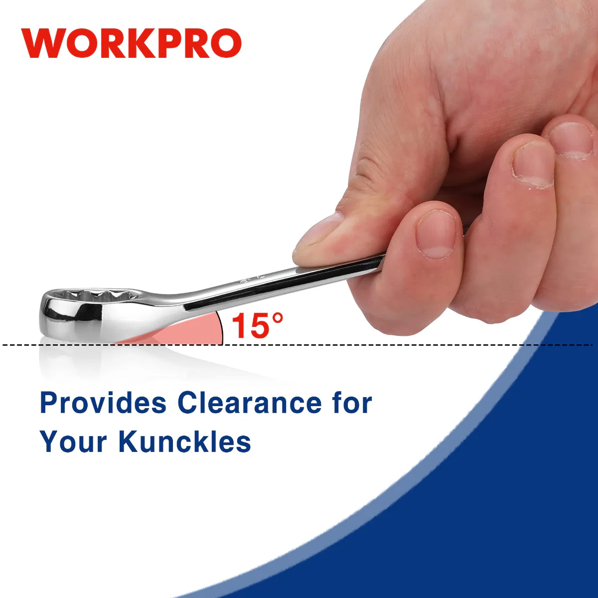 WORKPRO 12 Pcs Premium Cr-V Combination Wrench Set - Image 11