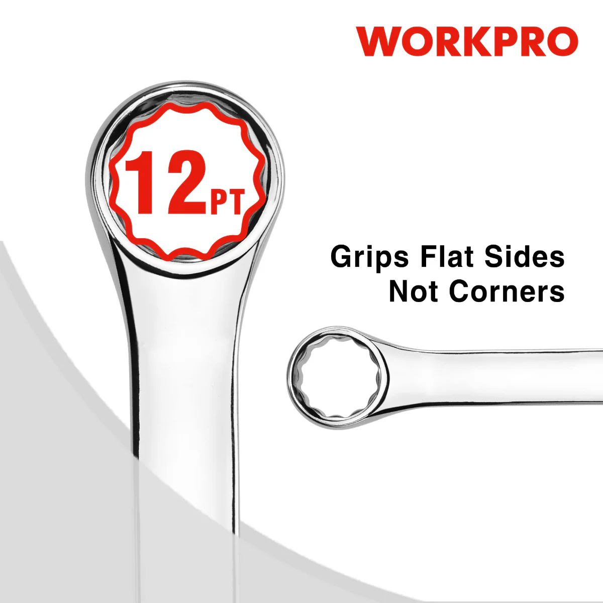 WORKPRO 12 Pcs Premium Cr-V Combination Wrench Set - Image 3
