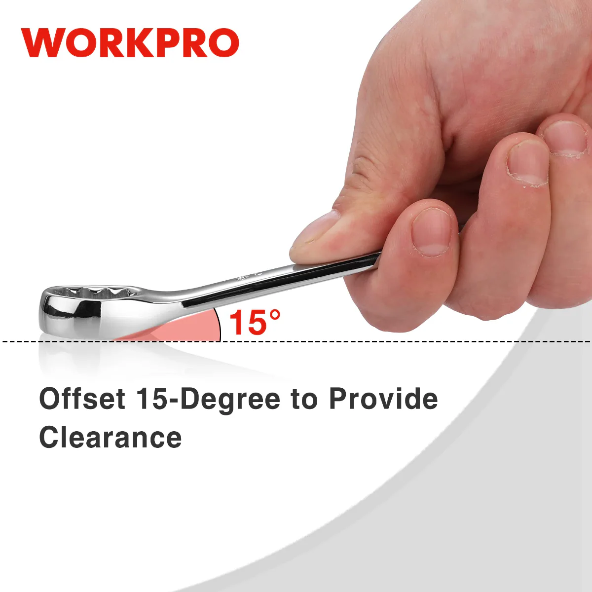 WORKPRO 12 Pcs Premium Cr-V Combination Wrench Set - Image 4