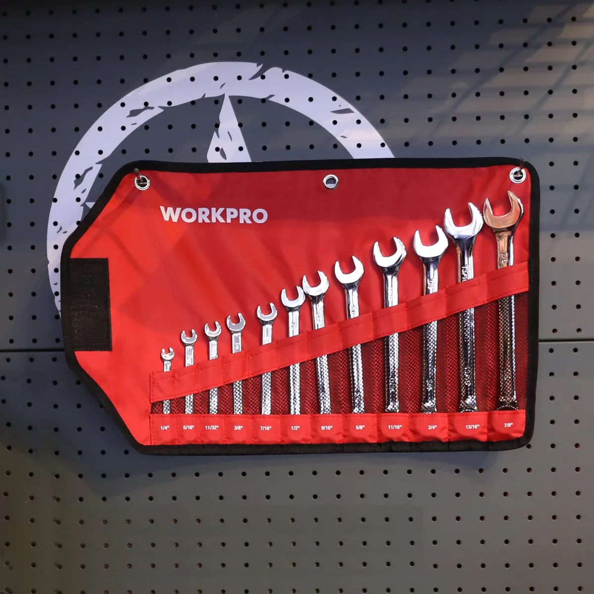 WORKPRO 12 Pcs Premium Cr-V Combination Wrench Set - Image 6