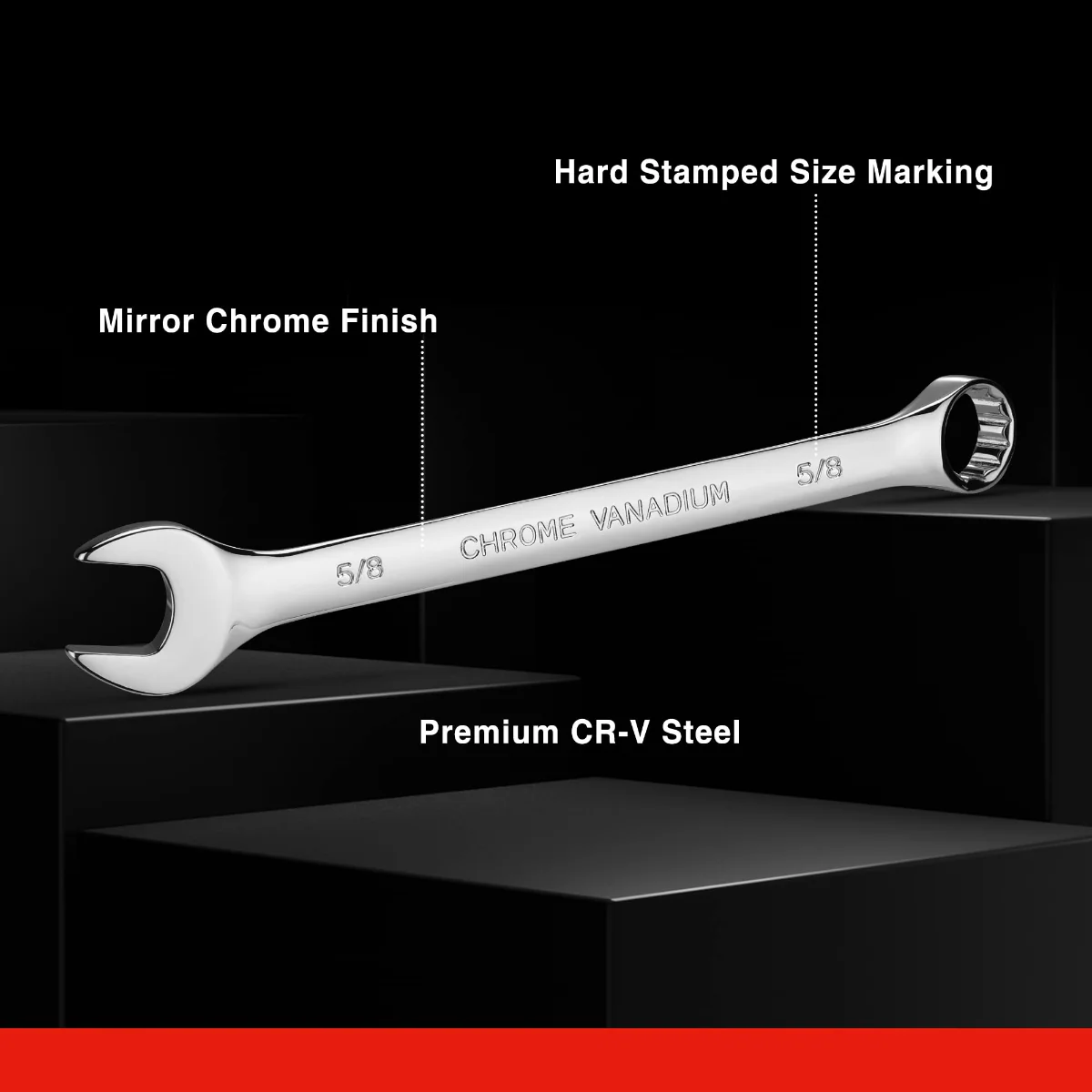 WORKPRO 12 Pcs Premium Cr-V Combination Wrench Set - Image 9
