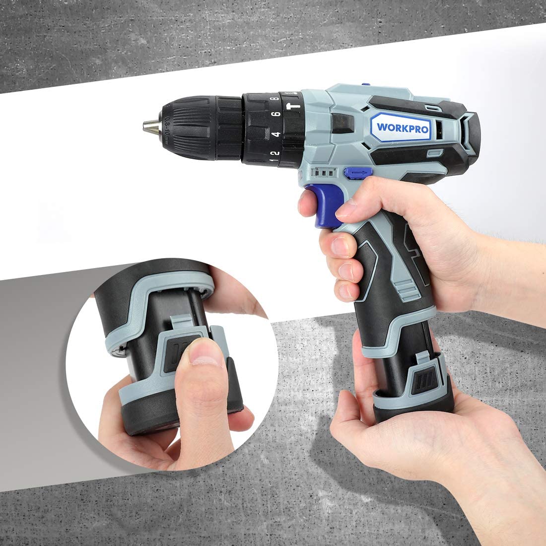 WORKPRO 12V 2.0Ah Lithium-ion Battery Pack - Image 3