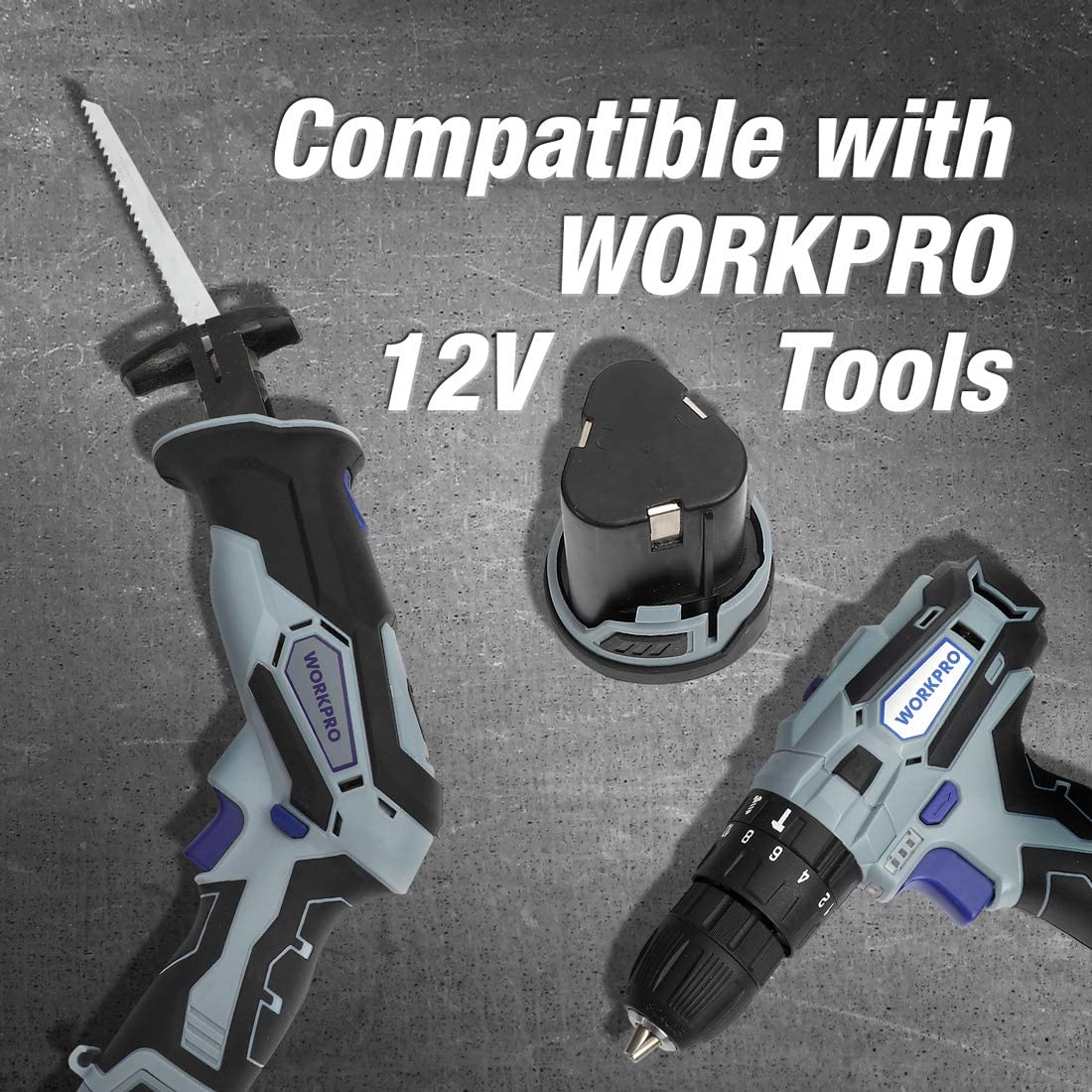 WORKPRO 12V 2.0Ah Lithium-ion Battery Pack - Image 5