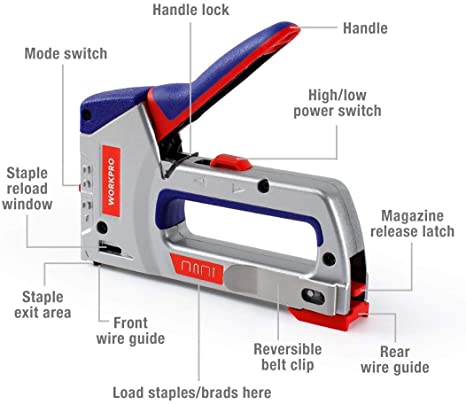 WORKPRO 12V Cordless Rotary Tool Kit & 276-piece Rotary Tool Accessories Kit & 8-Piece Clamp Set & 4-in-1 Staple Gun Kit - Image 7