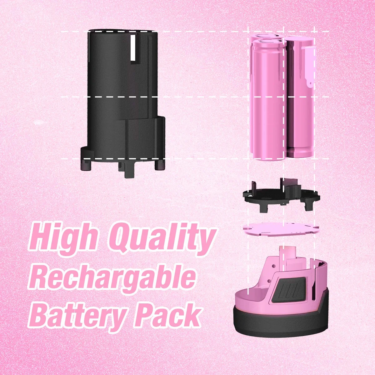 WORKPRO 12V Lithium-ion Replacement Battery for 12V Pink Cordless Drill Driver - Image 6