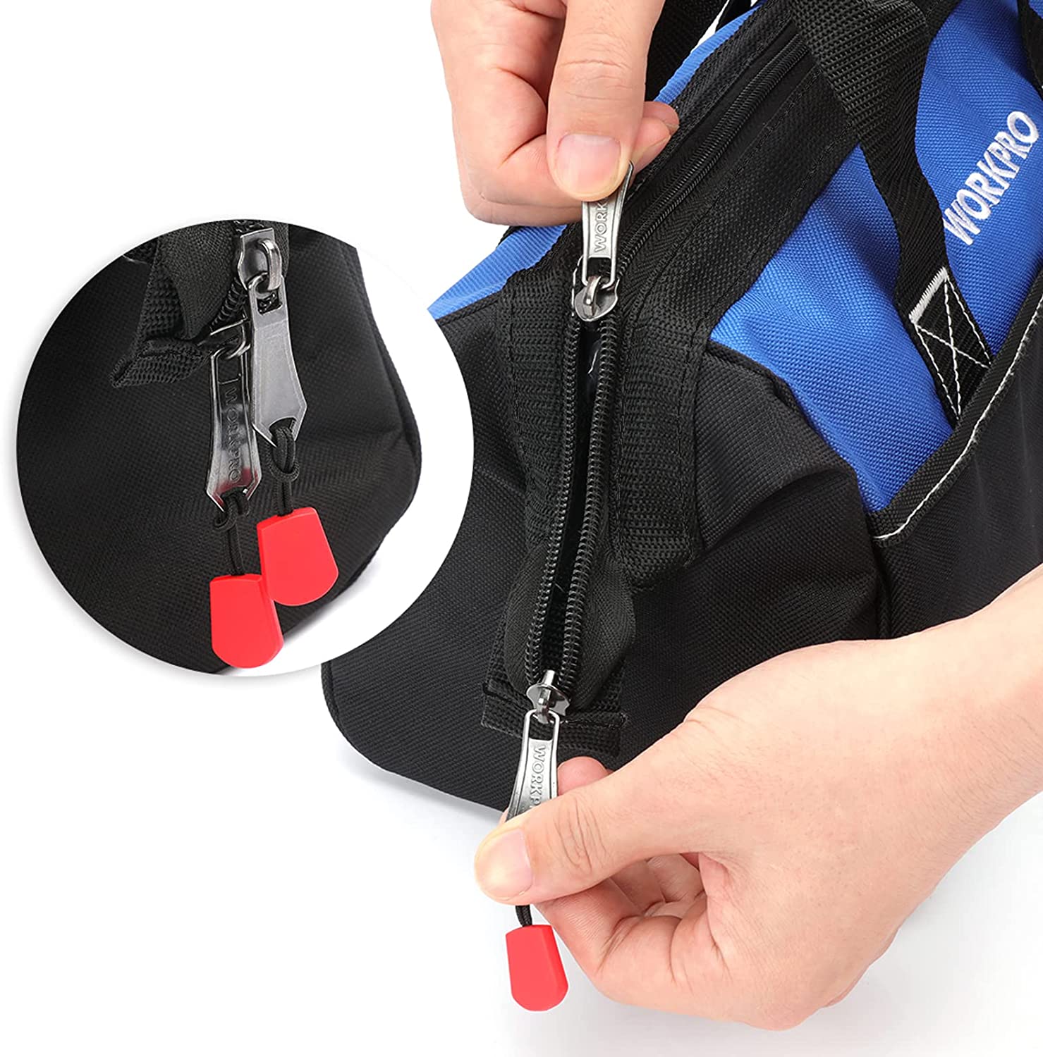 WORKPRO 13-inch Wide Mouth Tool Tote Bag - Image 4