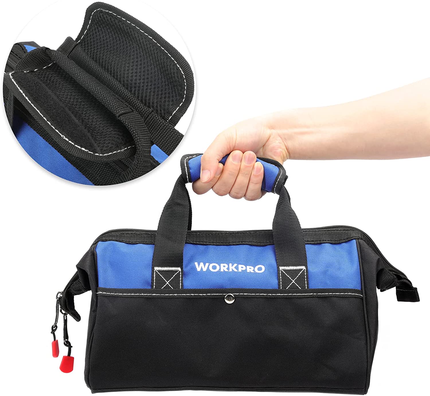 WORKPRO 13-inch Wide Mouth Tool Tote Bag - Image 6