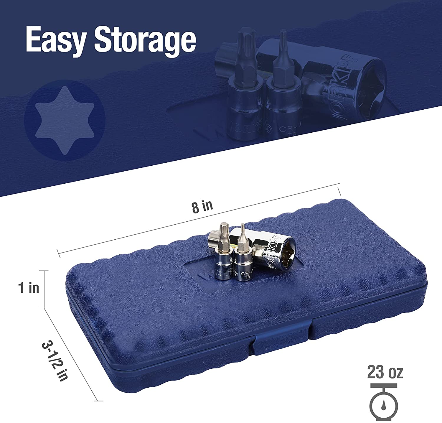 WORKPRO 13 pcs Torx Bit Socket Set (For Hand Use Only) - Image 4