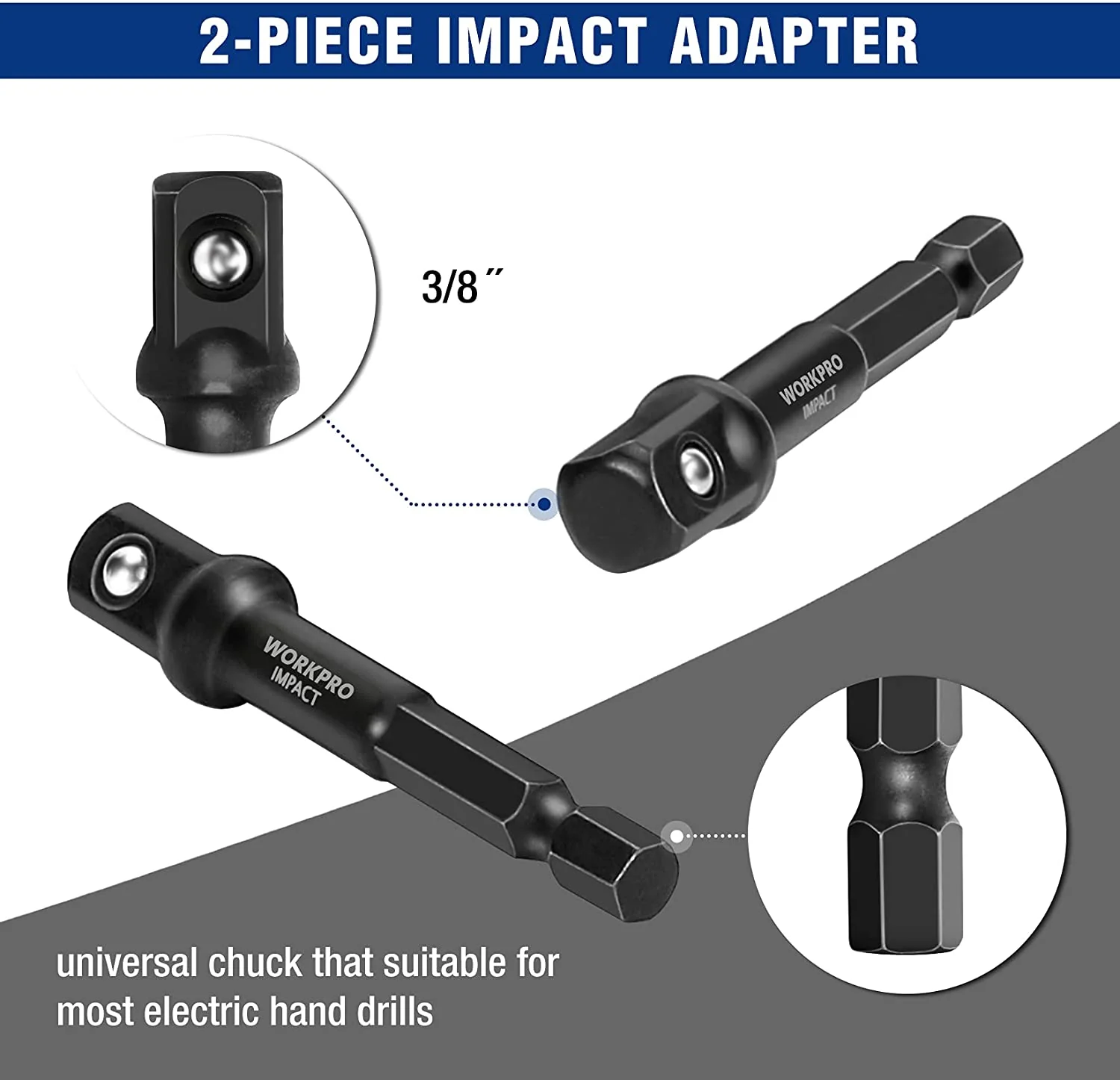 WORKPRO 15 Pcs Impact Bolt & Nut Remover Set - Image 5