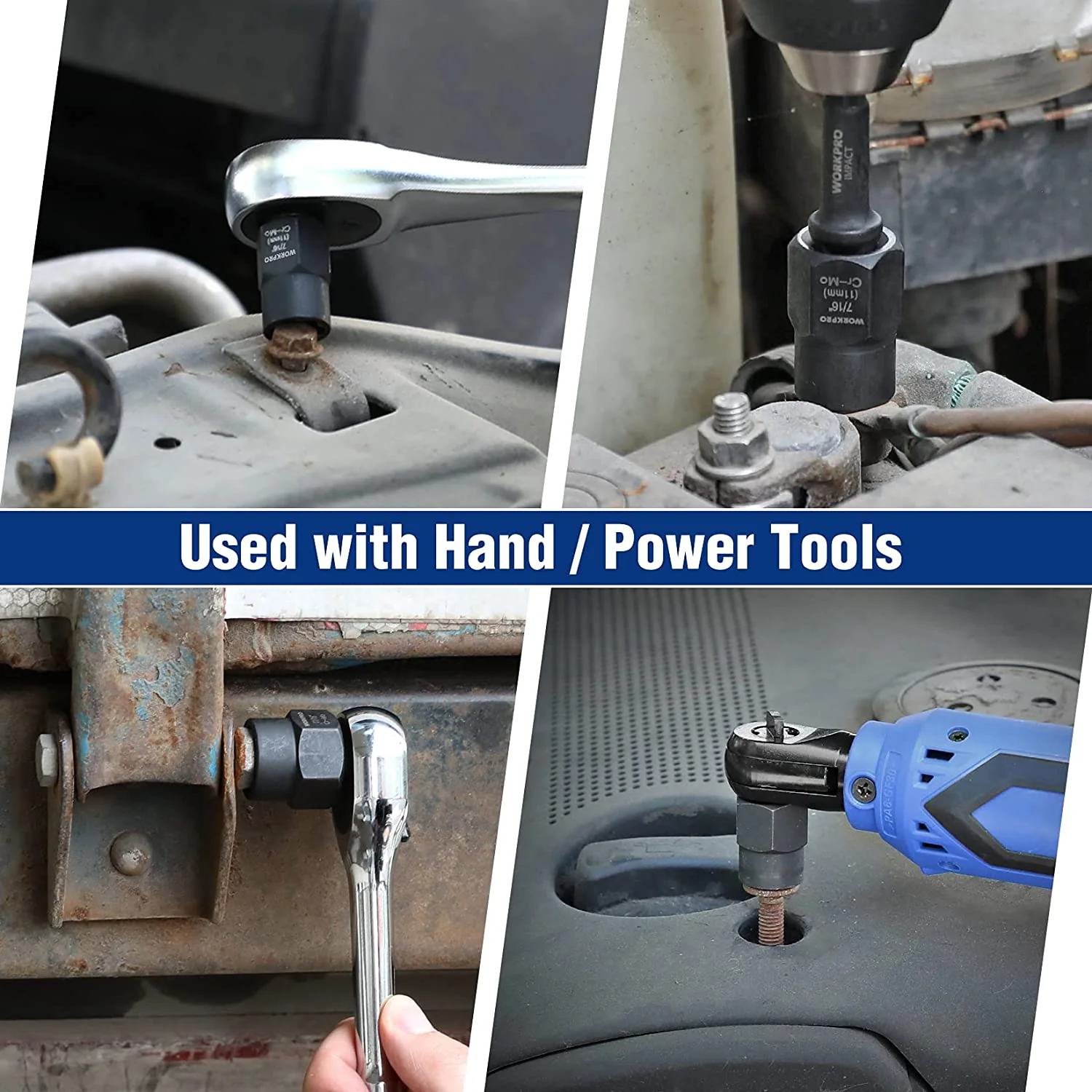 WORKPRO 15 Pcs Impact Bolt & Nut Remover Set - Image 6