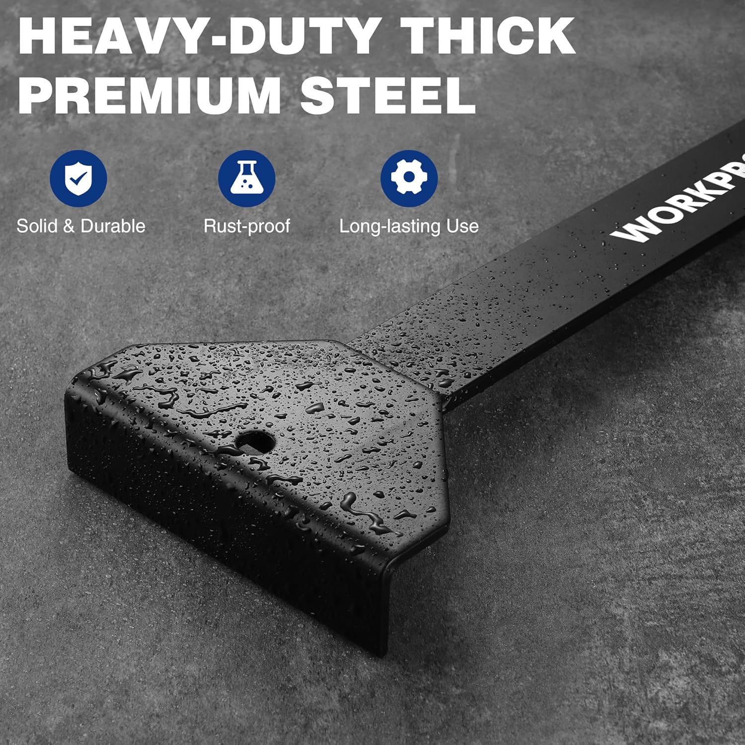 WORKPRO 17" Heavy Duty Pull and Pry Bar, Professional Pull Bar Flooring Tool for Wood Floor, Vinyl Plank, LVP, LVT and Floating Floor Installation - Image 5