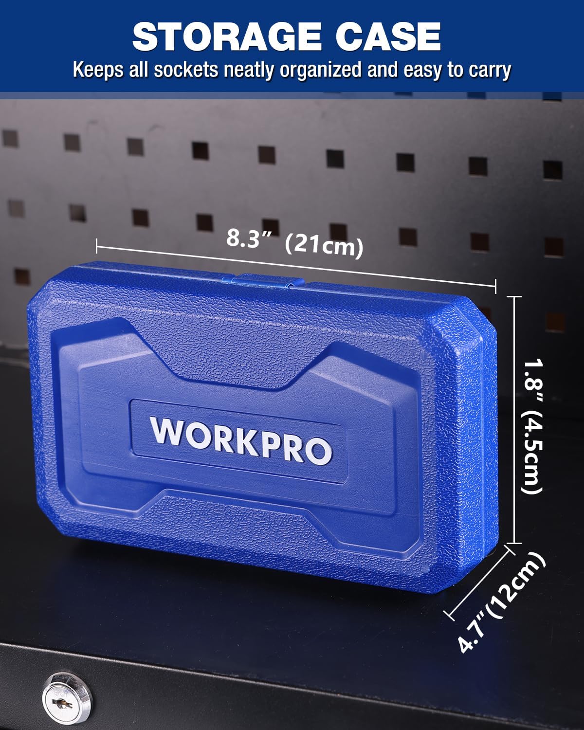 WORKPRO 17 PCS Female E-Torx Socket Set, E4-E24, CR-V Steel | 1/4",3/8",1/2" Drive, Inverted Torx, Storage Case, for Auto & Engine Repair - Image 5