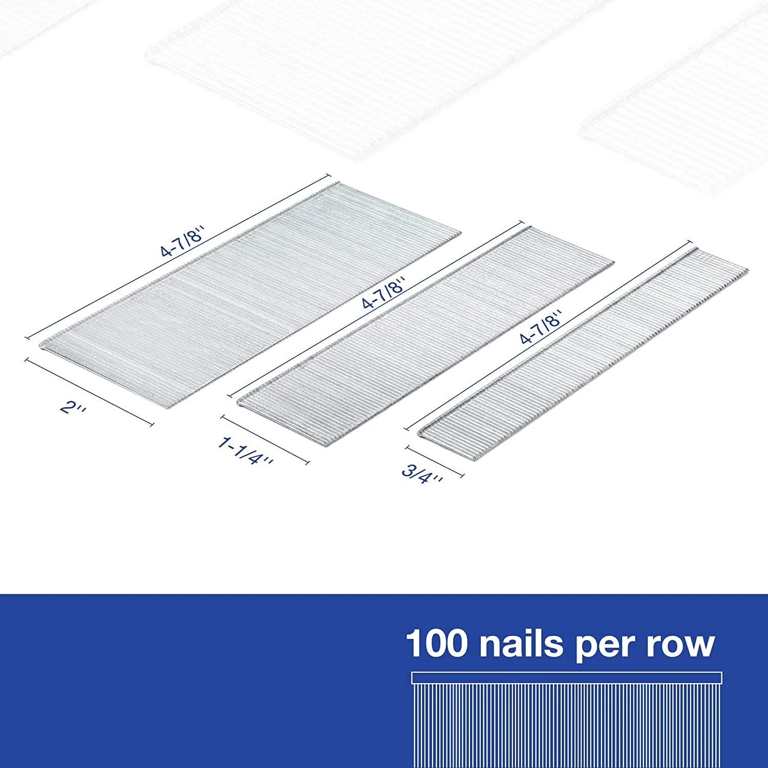 WORKPRO 6000 Count Universal 18 Gauge Brad Nails for Pneumatic Electric Brad Nailer - Image 3