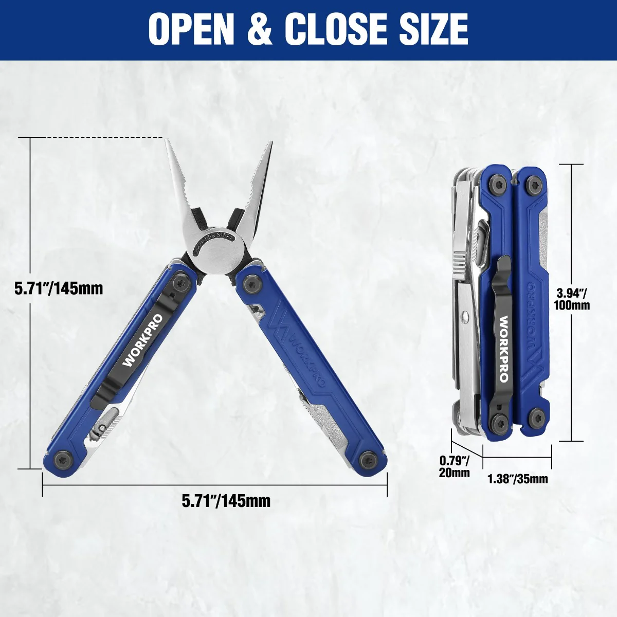 WORKPRO 18-in-1 Multi Tool Pliers - Image 13