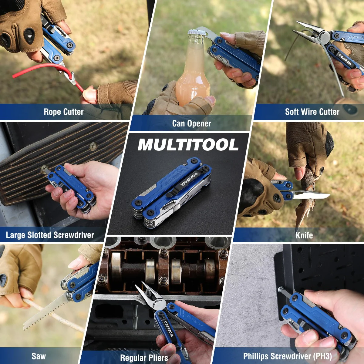 WORKPRO 18-in-1 Multi Tool Pliers - Image 14