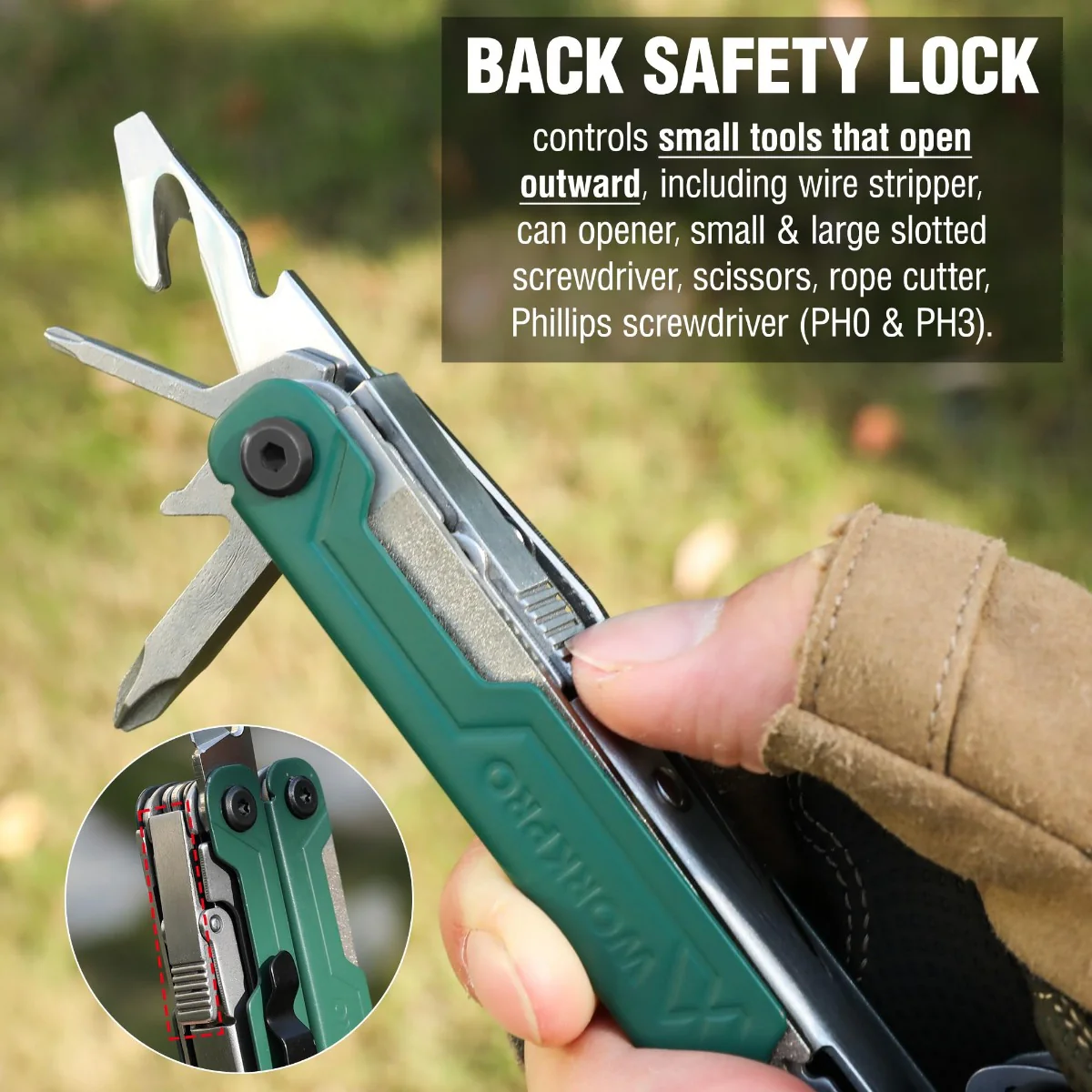 WORKPRO 18-in-1 Multi Tool Pliers - Image 18