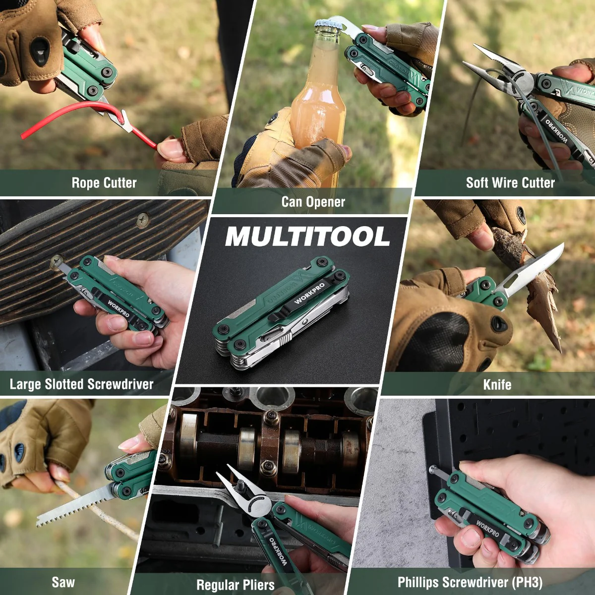 WORKPRO 18-in-1 Multi Tool Pliers - Image 21