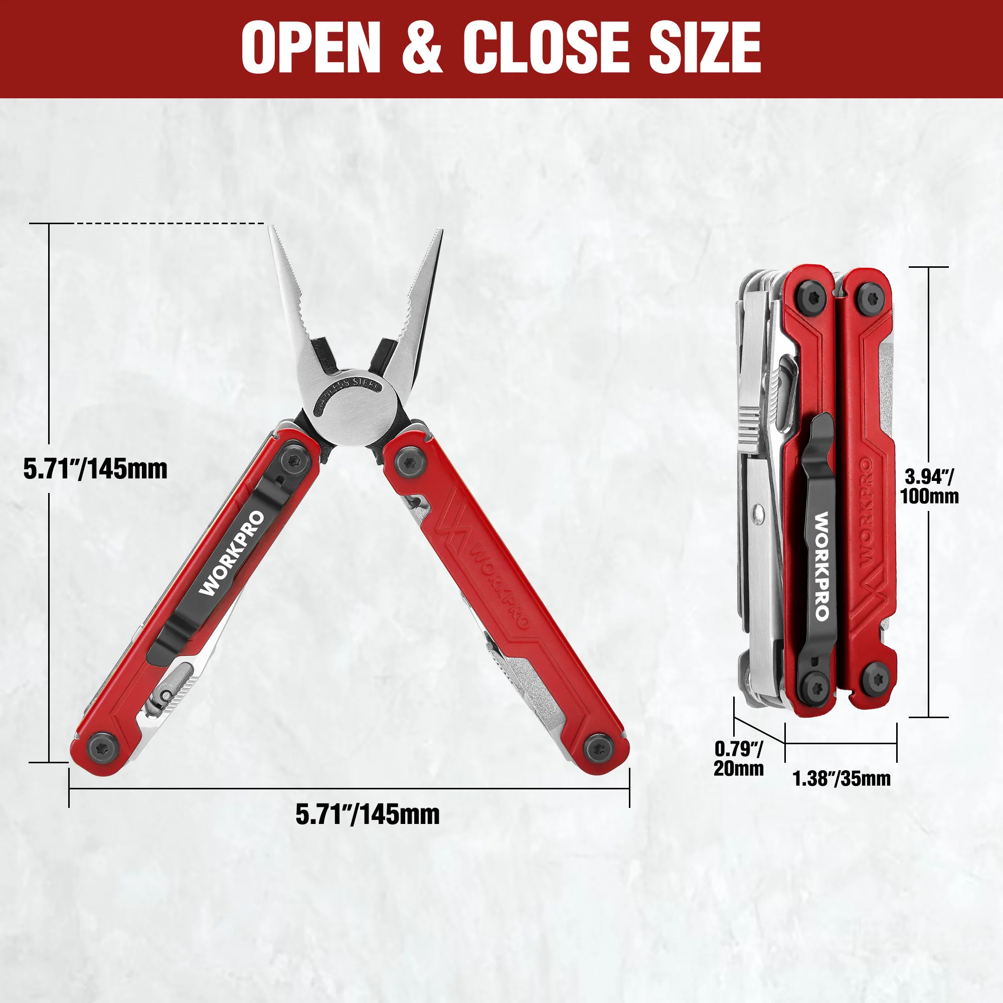 WORKPRO 18-in-1 Multi Tool Pliers - Image 6