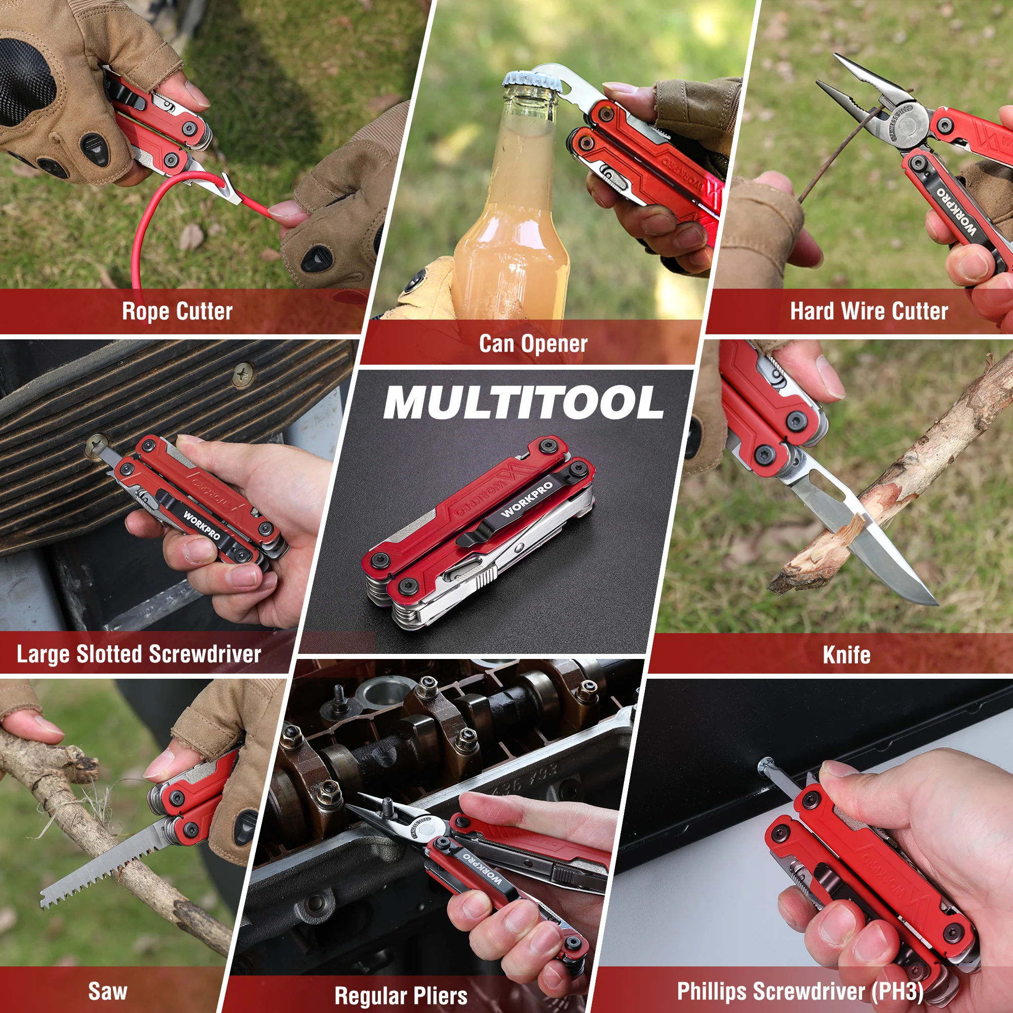 WORKPRO 18-in-1 Multi Tool Pliers - Image 7