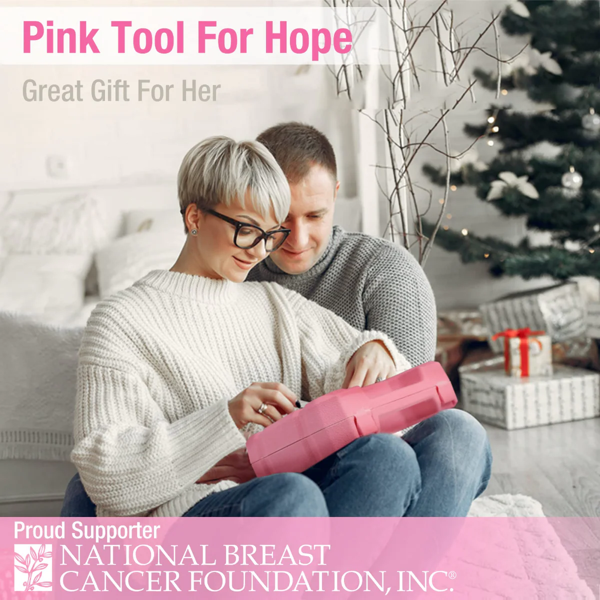 WORKPRO 18 Pcs General Home Tool Kit - Pink Ribbon - Image 5