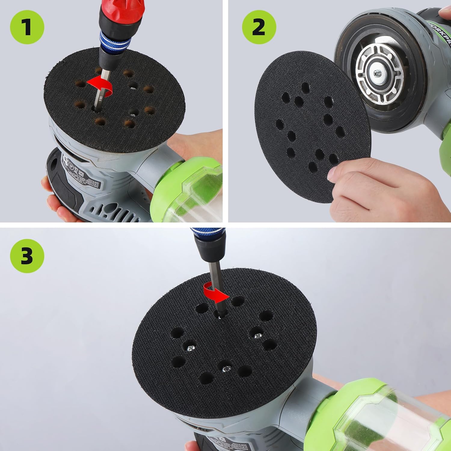 WORKPRO 1PCS Sanding Backing pad for 300W Random Orbit Sander - Image 2