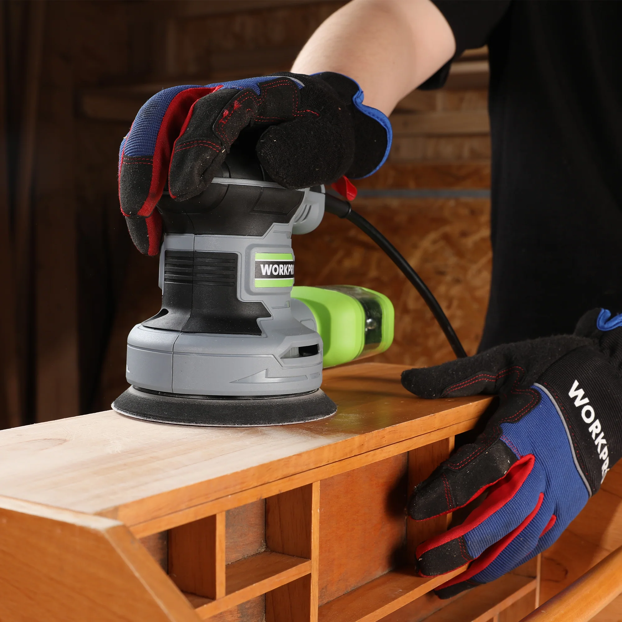 WORKPRO 2.5 Amp Electric 5-Inch Random Orbit Sander, 6 Variable Speeds 7000 to 14000 RPM - Image 6