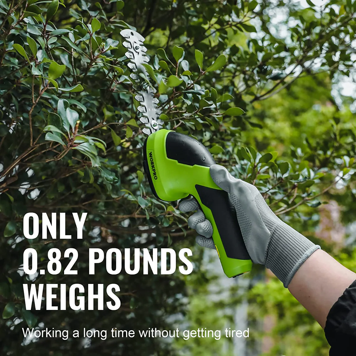 WORKPRO 2 in 1 Handheld 7.2V Electric Cordless Shrubbery Trimmer Hedge Shears/Grass Cutter - Pink Ribbon - Image 13
