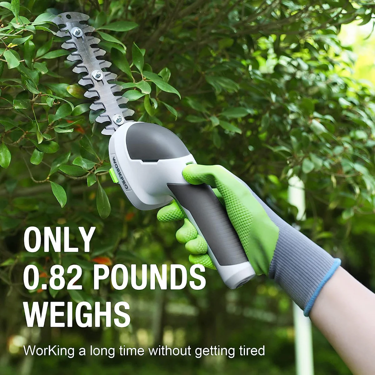 WORKPRO 2 in 1 Handheld 7.2V Electric Cordless Shrubbery Trimmer Hedge Shears/Grass Cutter - Pink Ribbon - Image 20