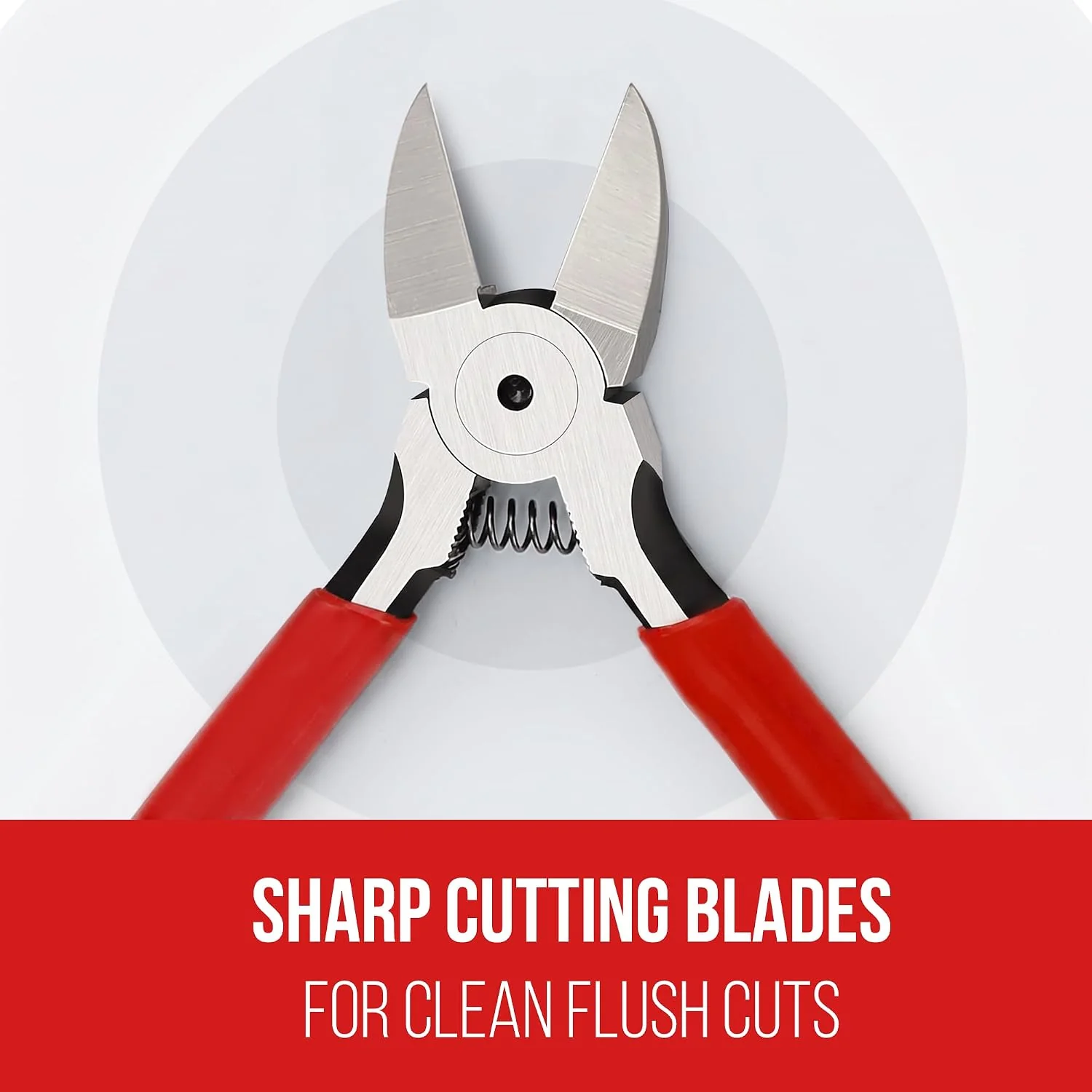 WORKPRO 2 Pack Wire Cutters, 6 Inch Precision Flush Cutters, Side Cutters | 2-Piece Diagonal Cutters with Carbon Steel, Ergonomic Handles for Crafts, Jewelry Making, Electronics, 3D Print, Floral - Image 4