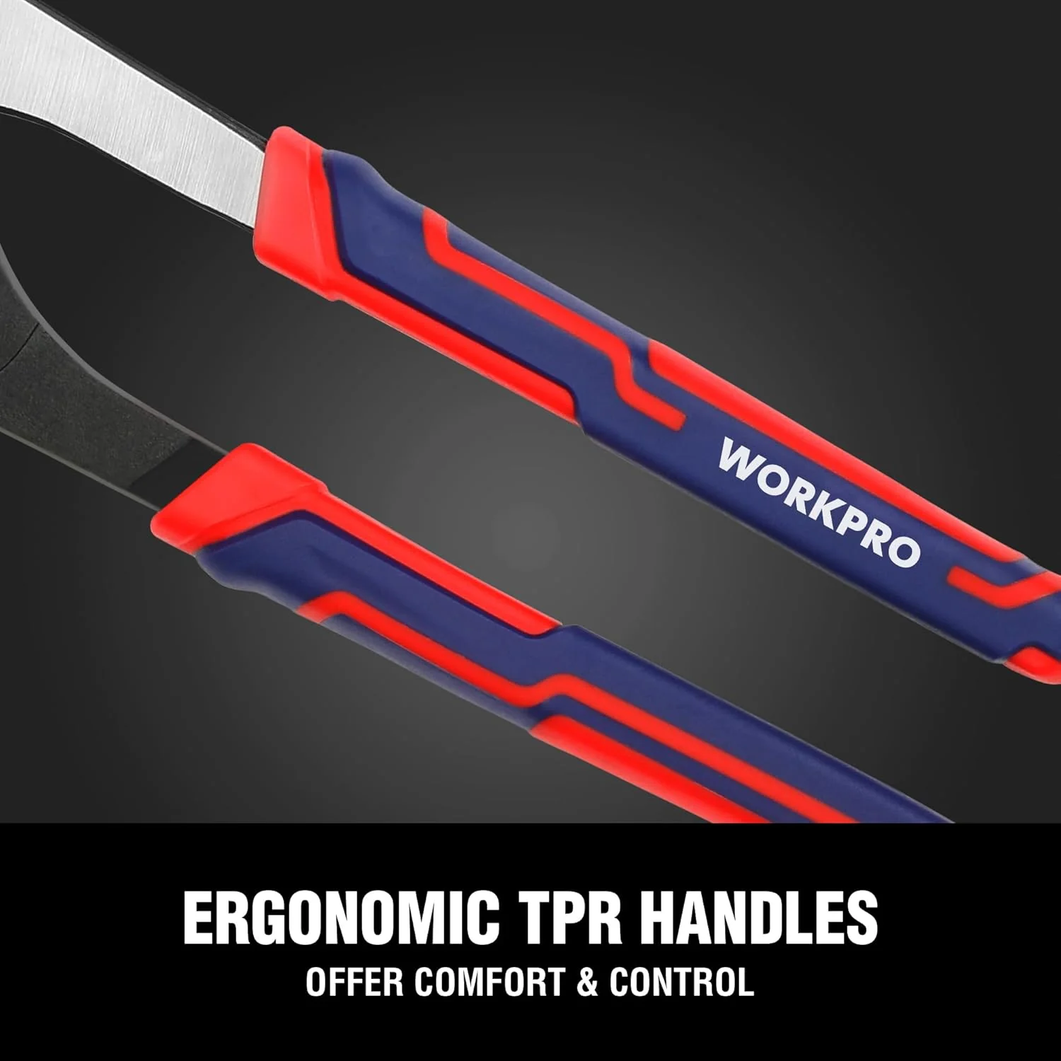 WORKPRO 2-Piece Groove Joint Pliers Set | 10 & 8 Inch Adjustable Water Pump Pliers, Straight Jaw Tongue and Groove Pliers - Image 6