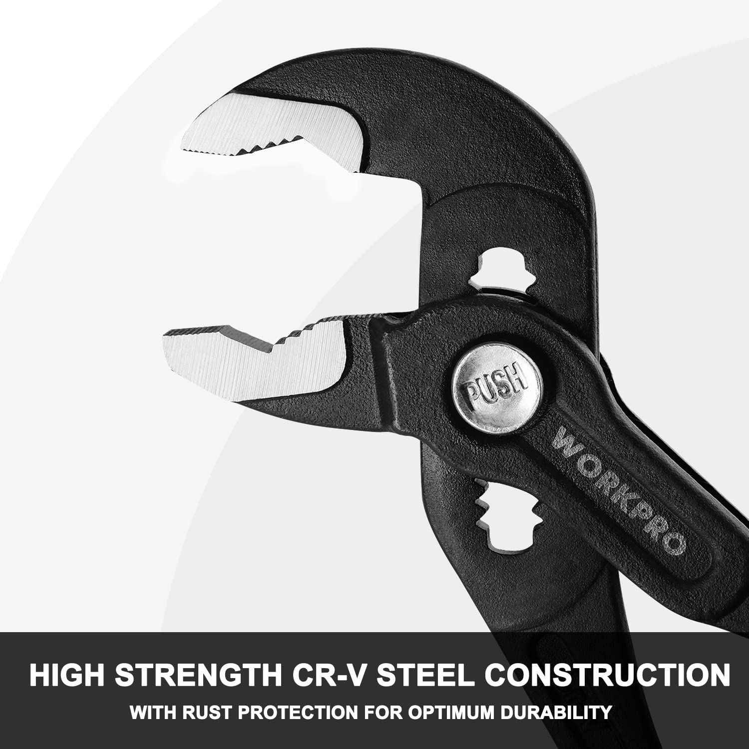 WORKPRO Groove Joint Pliers with Comfort Grip - Image 2