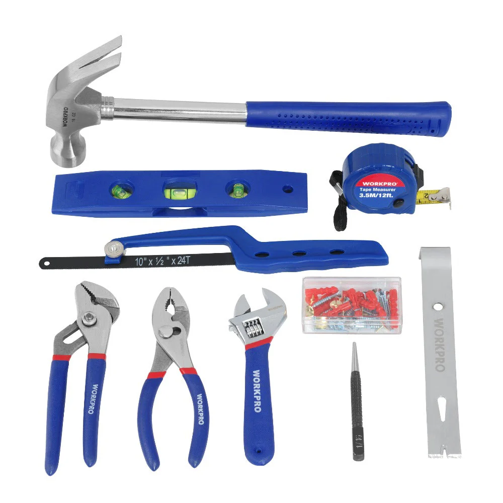 WORKPRO 201PC Tool Set Home Instruments Hand Tools Socket Set Ratchet Spanner Wrenches Pliers Screwdrivers - Image 3
