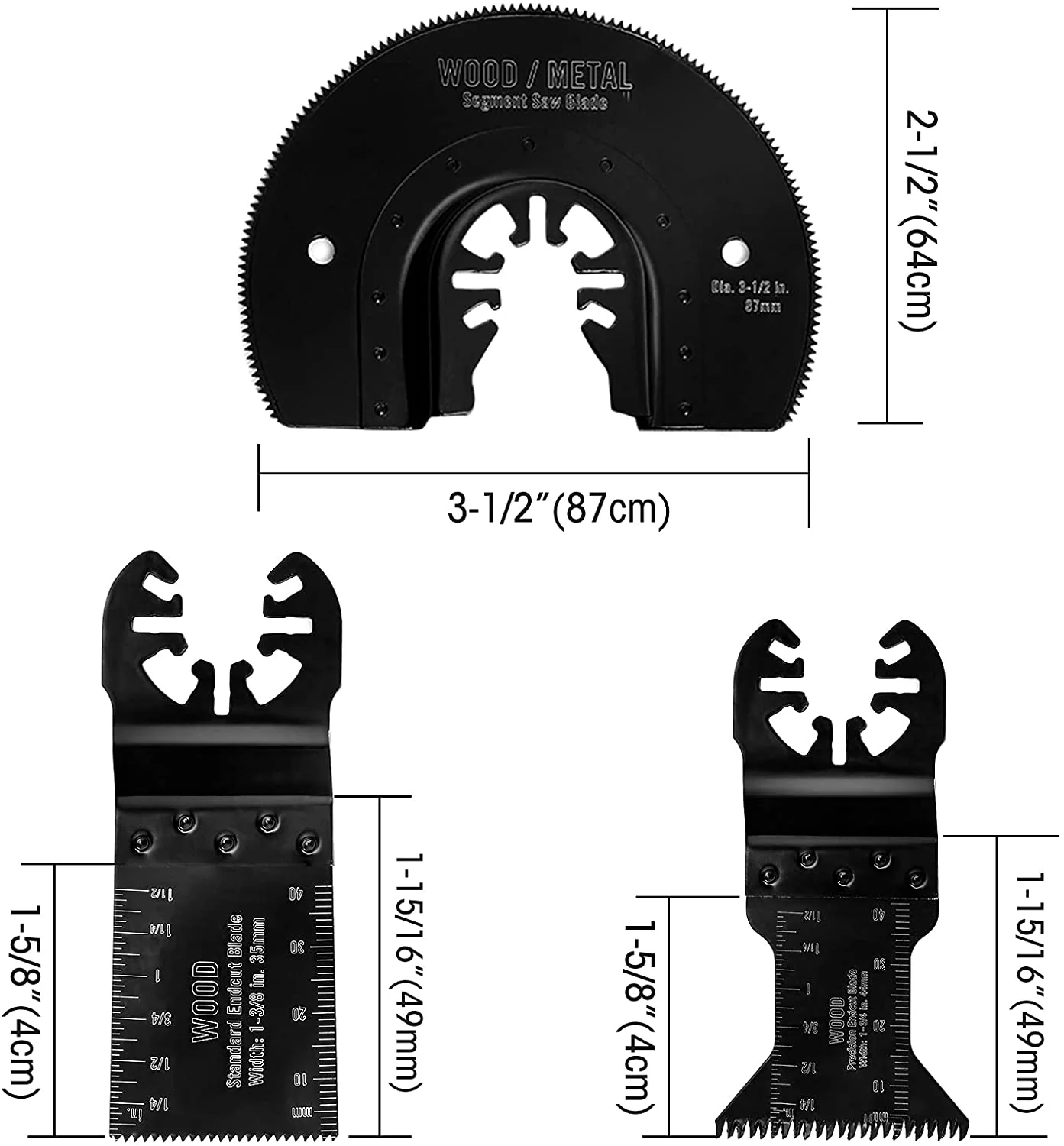 WORKPRO 23 Pcs Metal/Wood Oscillating Saw Blades Set - Image 3