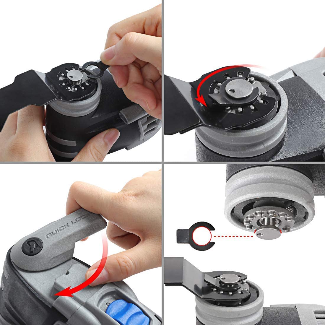 WORKPRO 23 Pcs Metal/Wood Oscillating Saw Blades Set - Image 5