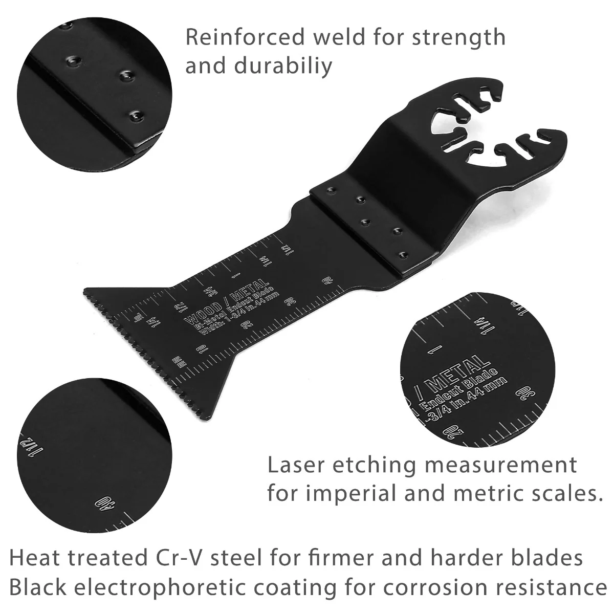 WORKPRO 25 Pcs Oscillating Saw Blades, Cutting Blade, Universal Multitool Accessory for Sanding, Grinding, and Cutting - Image 3