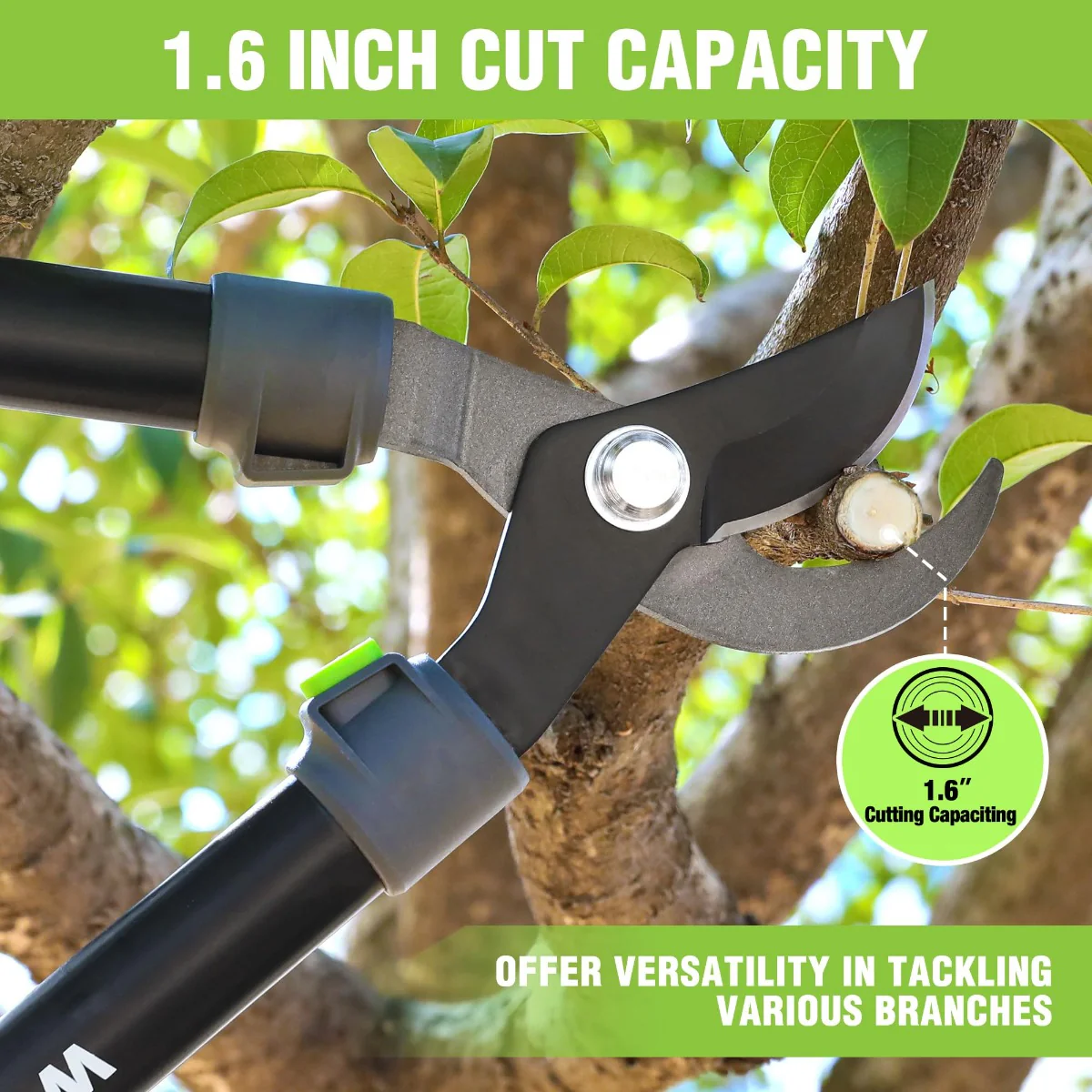 WORKPRO 27" Garden Bypass Lopper and Tree Trimmer - Image 4