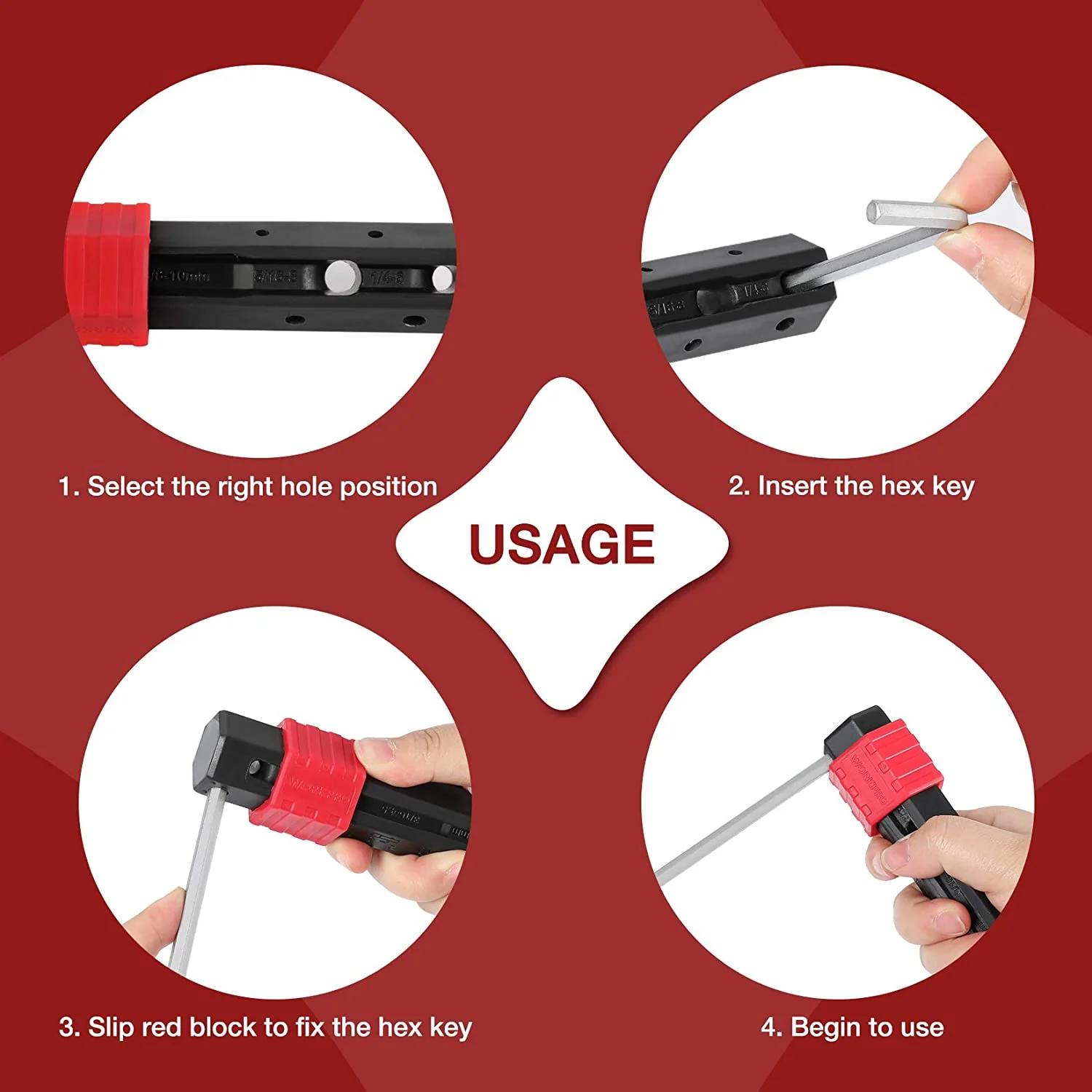 WORKPRO 27 Pcs Long Arm Ball End Allen Wrench Set for Excellent Grip and Torque Transfer - Image 7
