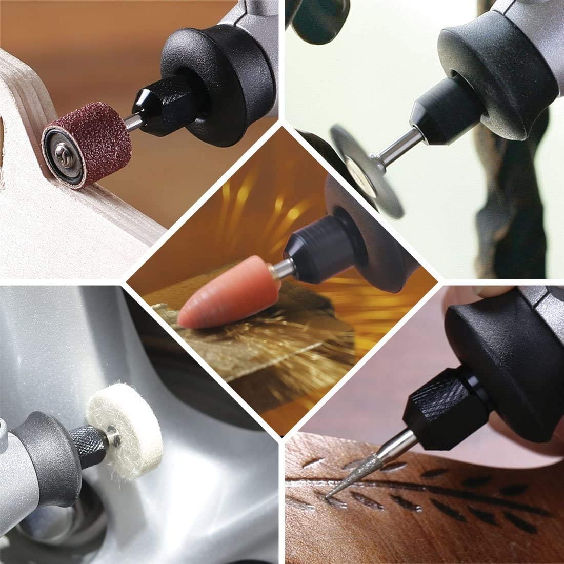 WORKPRO 276 Pcs Rotary Tool Accessories Kit Cutting Carving and Polishing Universal Fitment - Image 6