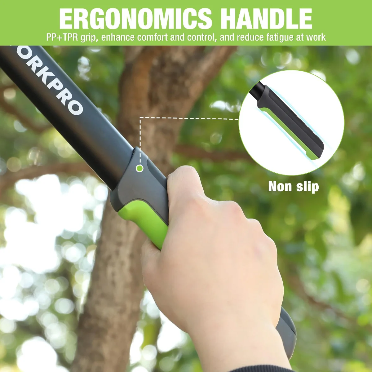 WORKPRO 28" Anvil Lopper Tree Trimmer with 1.6" Cutting Capacity - Image 6