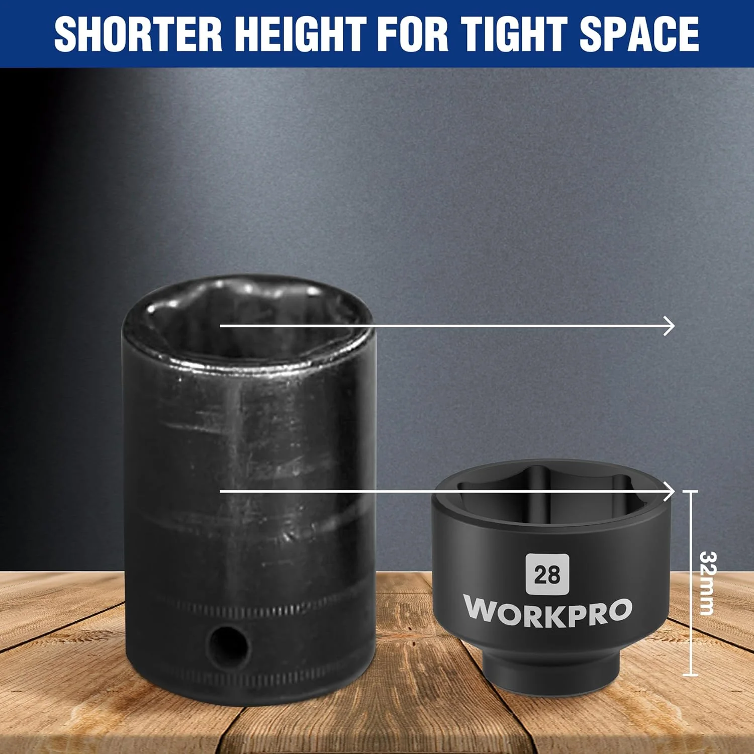 WORKPRO 28mm Oil Filter Socket Wrench, Oil Filter Removal Tool, Oil Filter Change Set, Ideal for Some Dodge Ram 6.7L Cummins Oil/Fuel Filter Canister - Image 4